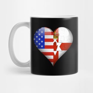 Half American Half Irish - Gift for Irish From Northern Ireland Mug